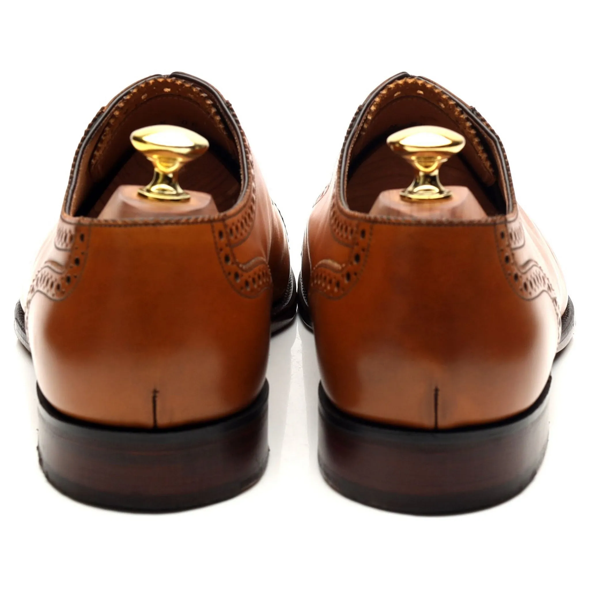 1880 Export Grade 'Trinity' Tan Brown Leather Oxford Brogues UK 8.5 F