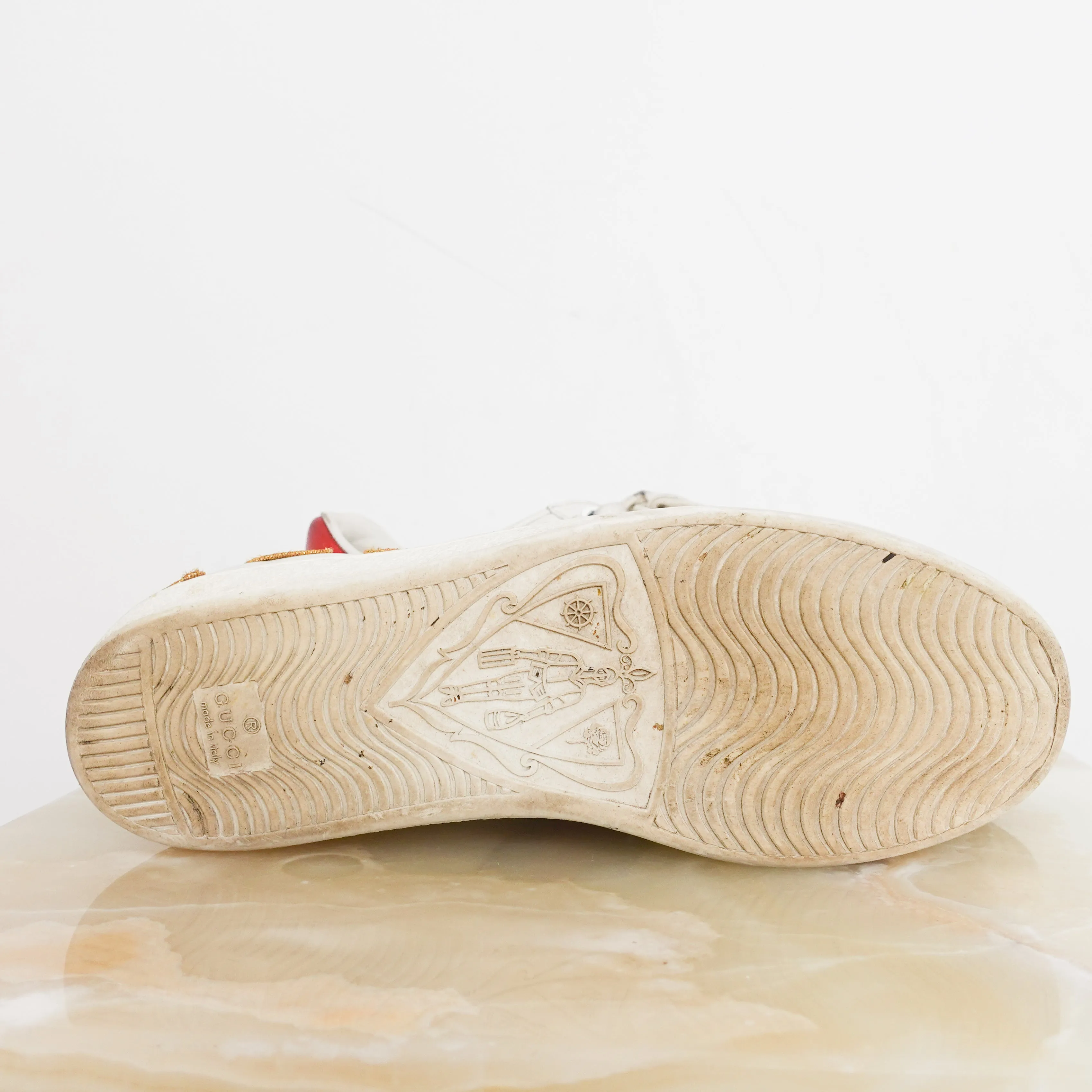 Aced ‘Loved’ leather trainers RRP £625
