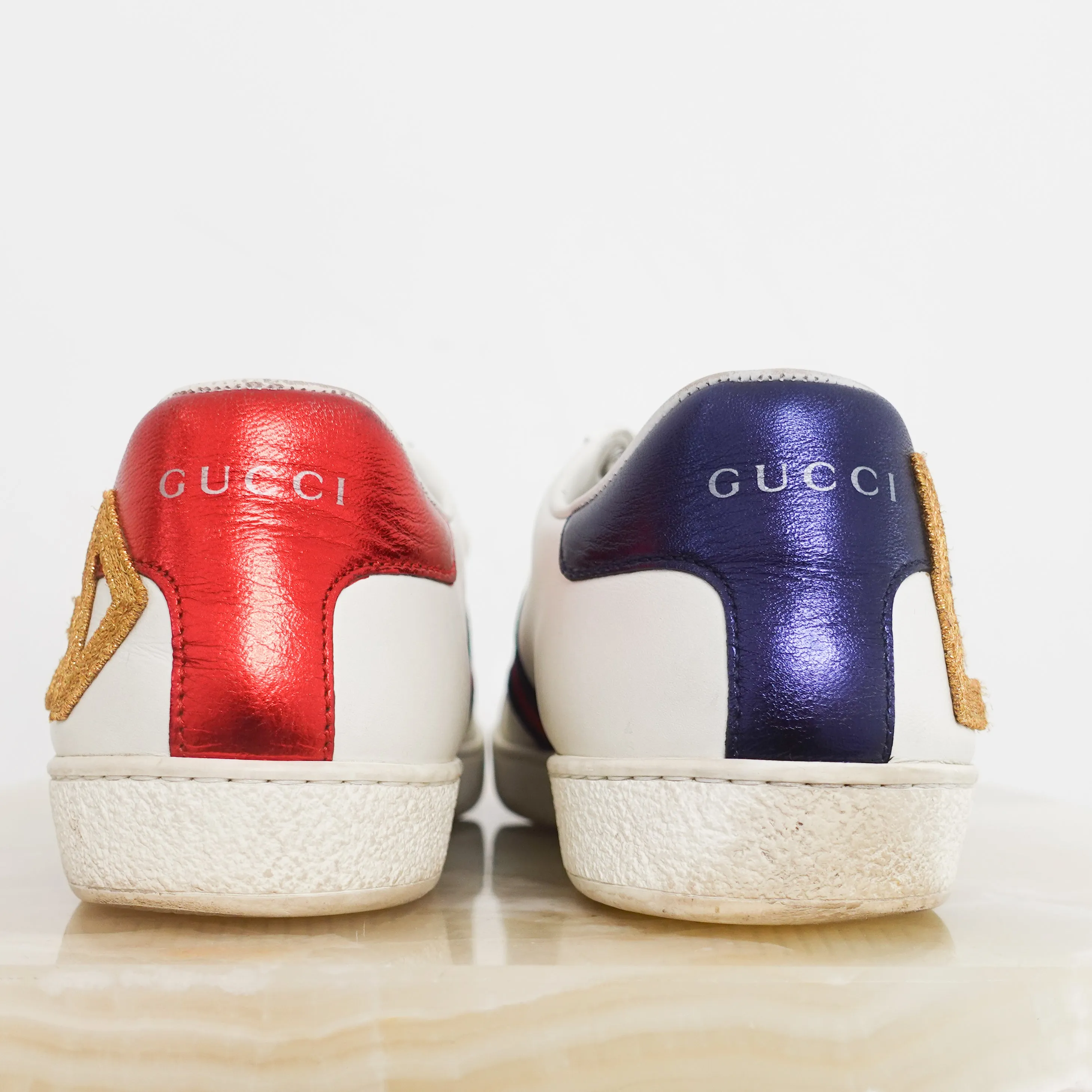 Aced ‘Loved’ leather trainers RRP £625
