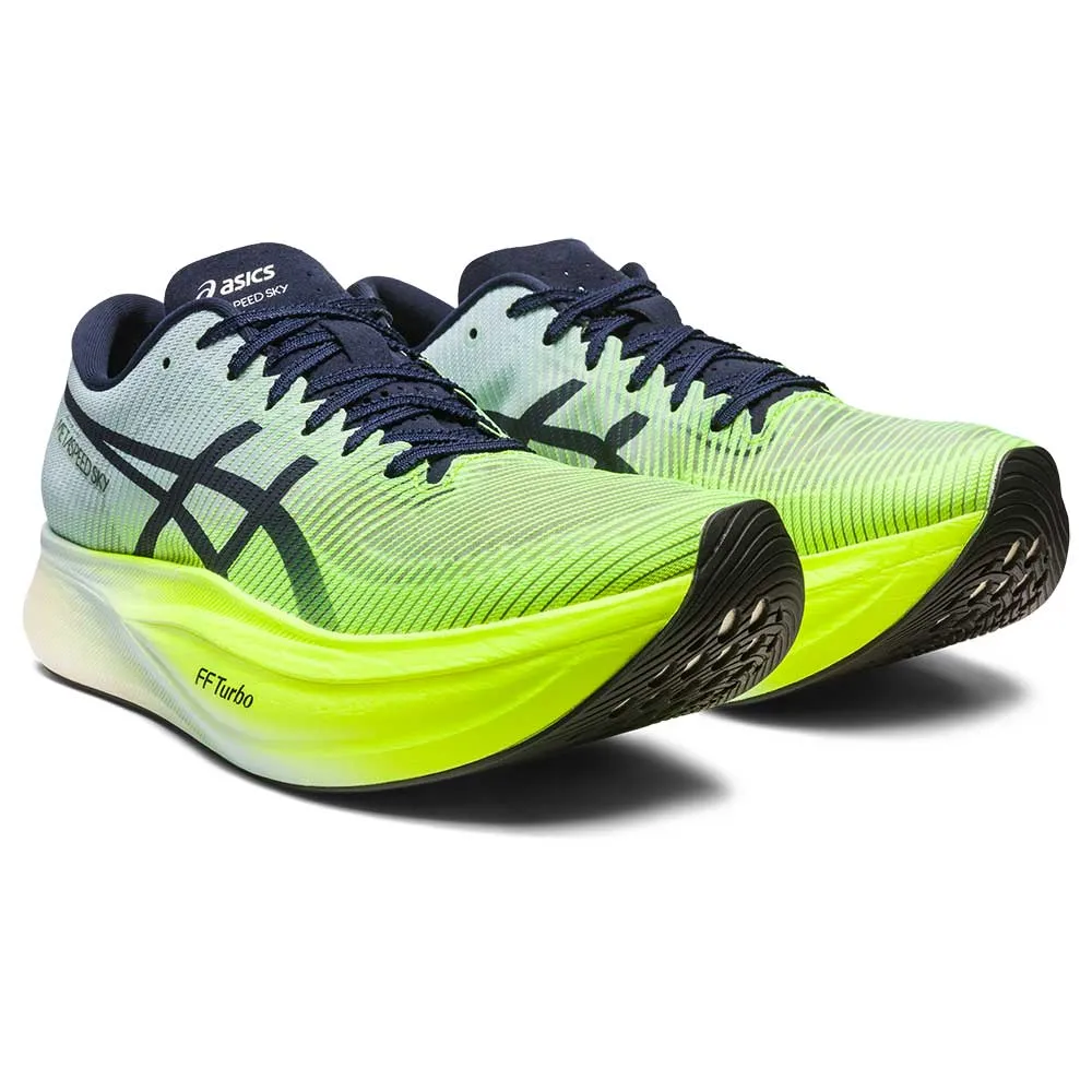 All Gender Metaspeed Sky  Running Shoe - Hazard Green/Sky - Regular (D)