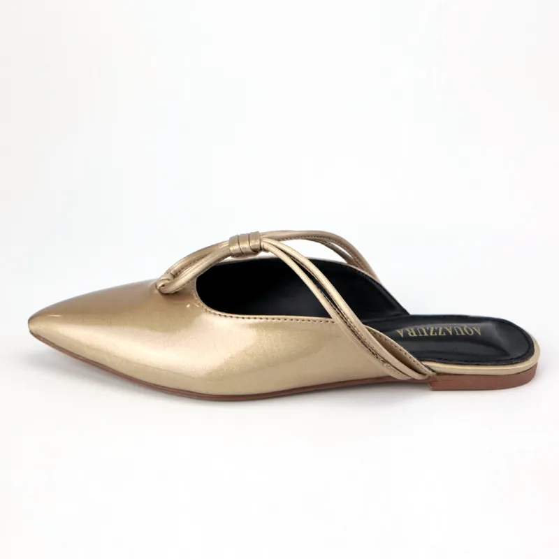 AQ Metallic Shiny  Flat Cut Shoes #1029 #22