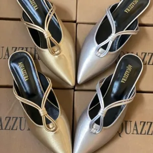 AQ Metallic Shiny  Flat Cut Shoes #1029 #22