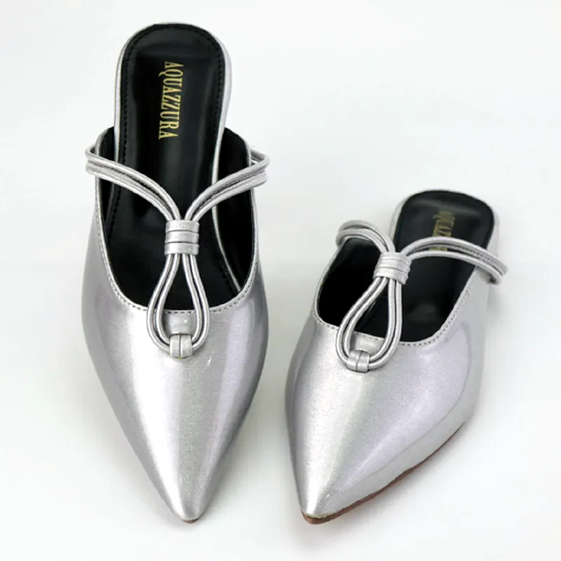 AQ Metallic Shiny  Flat Cut Shoes #1029 #22