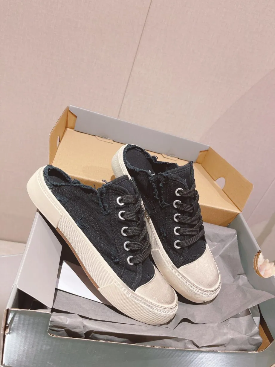 BA Paris Trainers Mule Black For Women