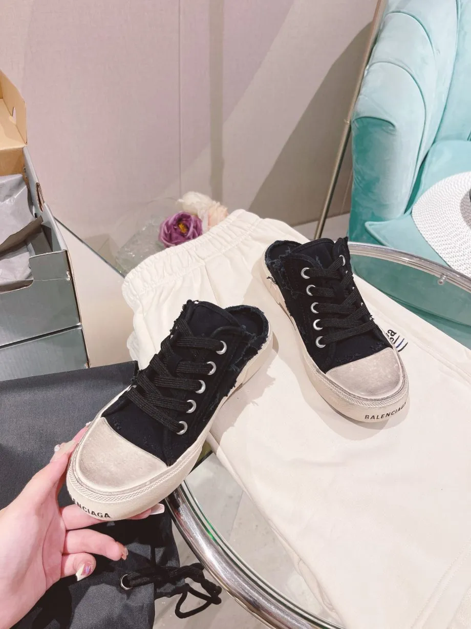 BA Paris Trainers Mule Black For Women