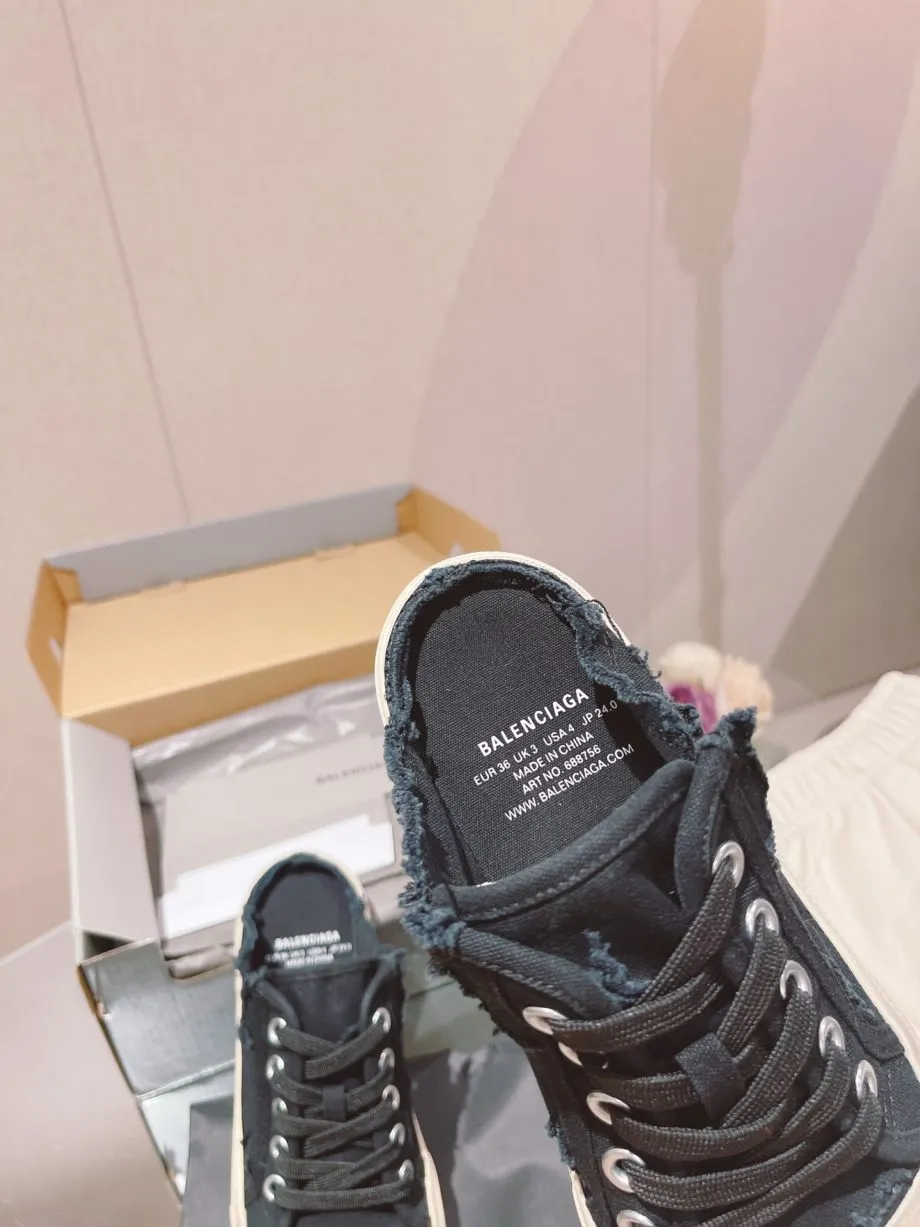 BA Paris Trainers Mule Black For Women