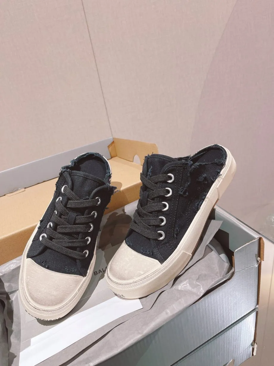 BA Paris Trainers Mule Black For Women
