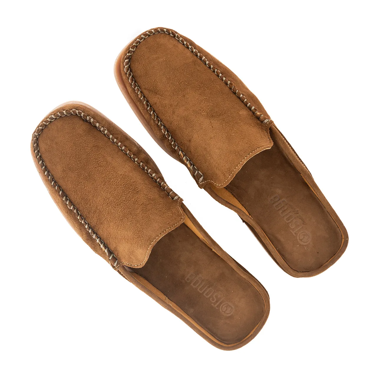 Bakgatla : Mens Leather Mule in Donkey Velutto
