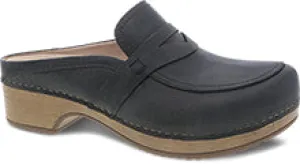 Bel Penny Mule in Oiled Black CLOSEOUTS