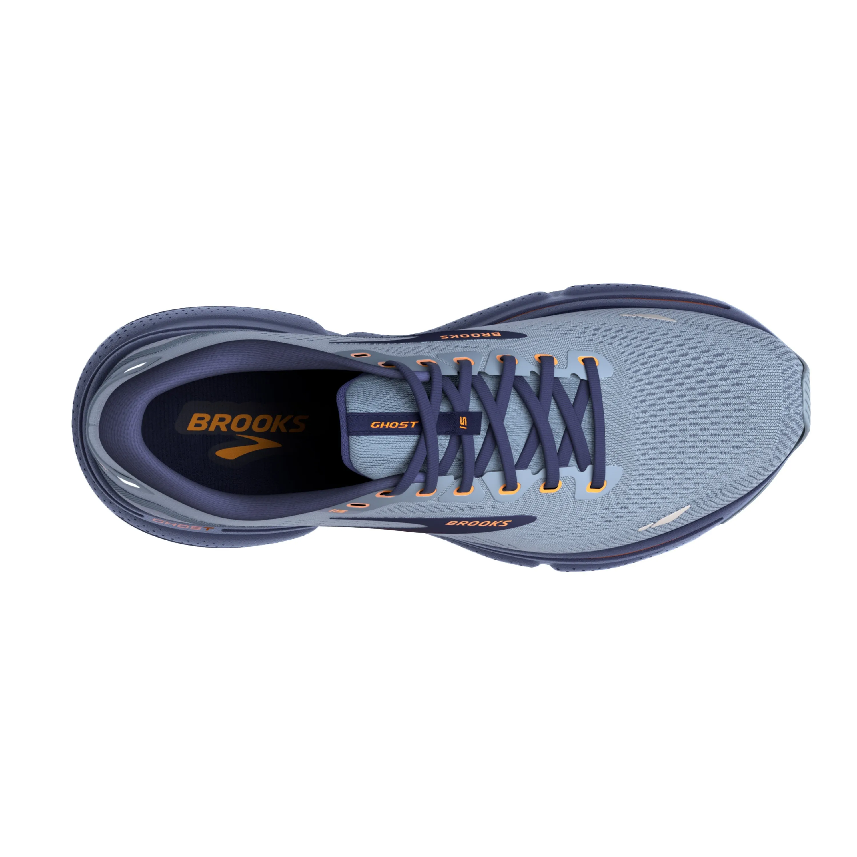Brooks Mens Ghost 15 Wide- Flinstone/Peacoat/Oak (1103932E025)