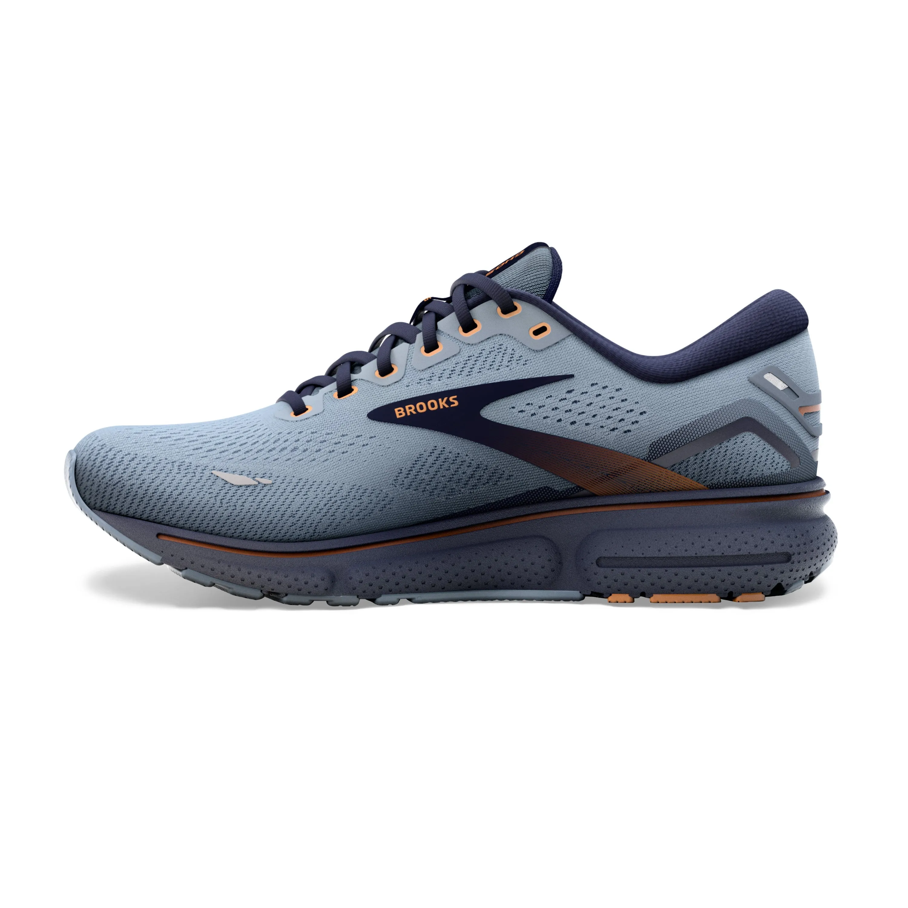 Brooks Mens Ghost 15 Wide- Flinstone/Peacoat/Oak (1103932E025)