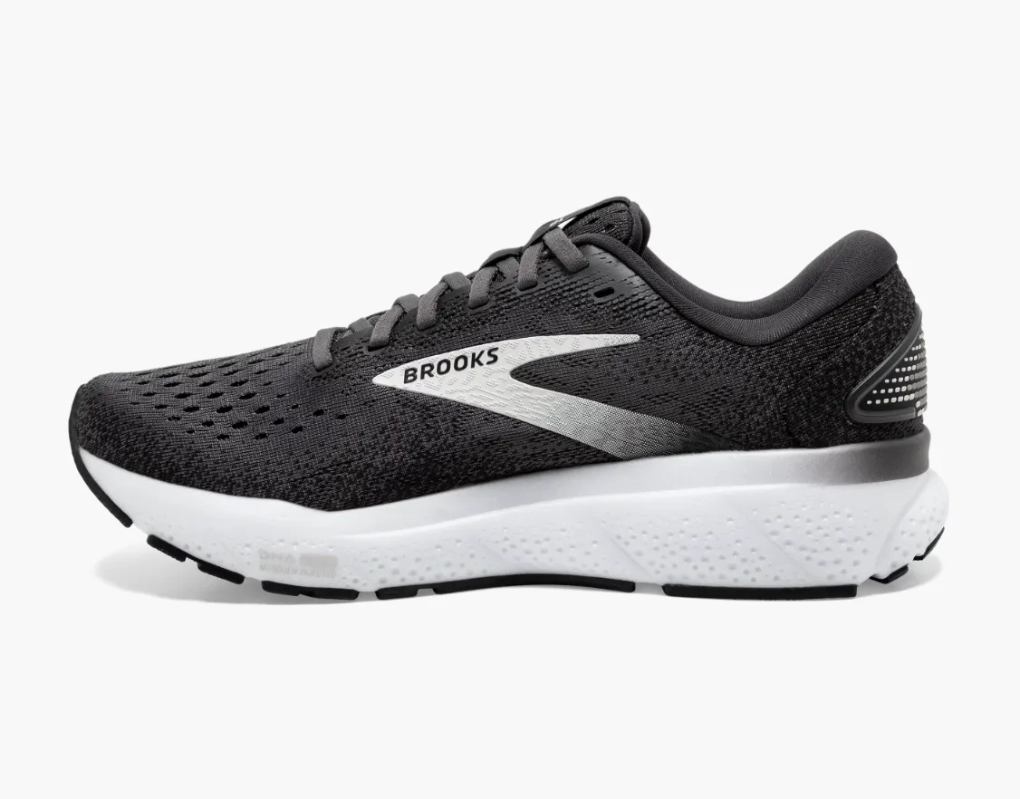 Brooks Mens Ghost 16 - Black/Grey/White (1104181D090)