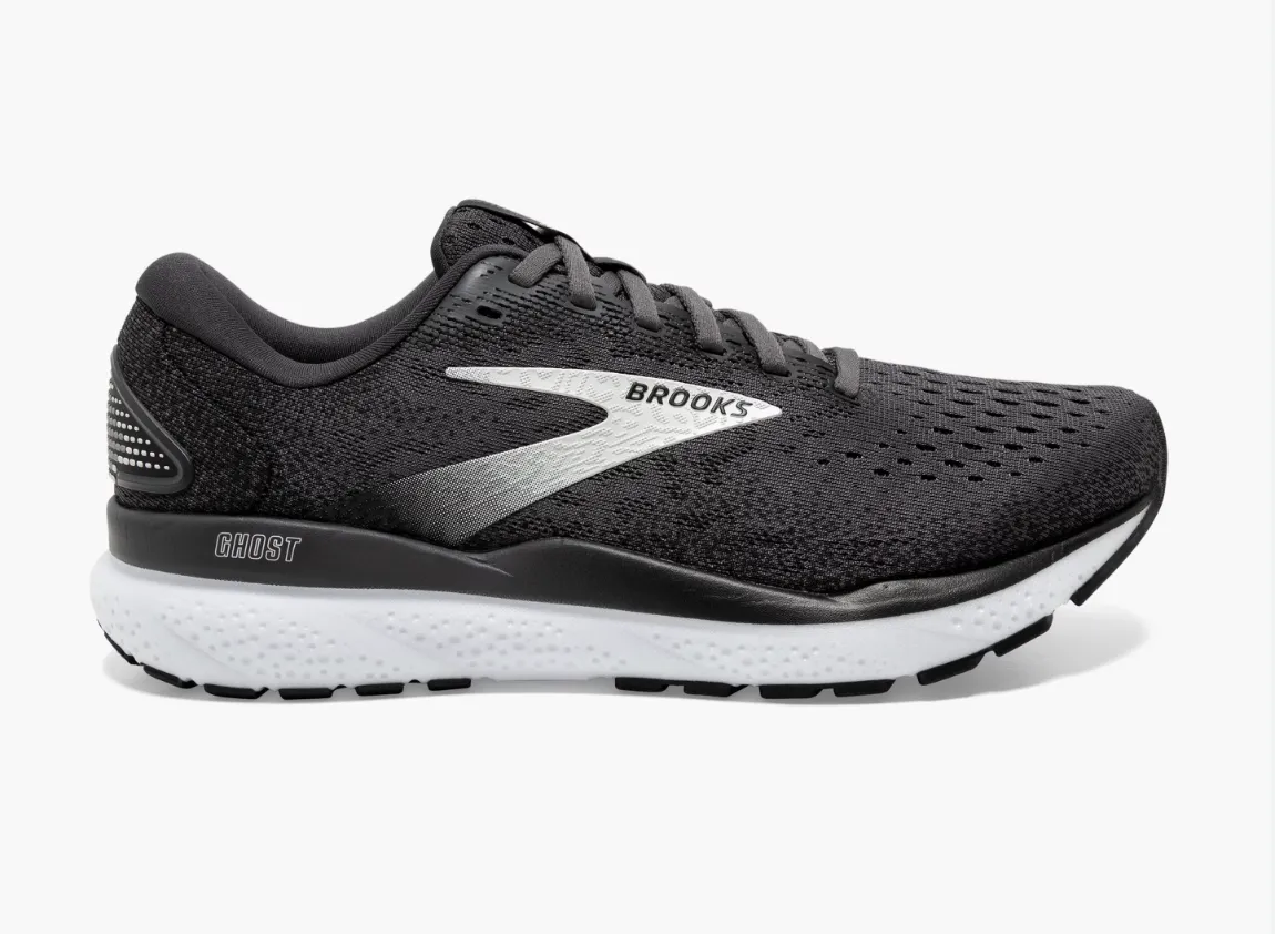 Brooks Mens Ghost 16 - Black/Grey/White (1104181D090)