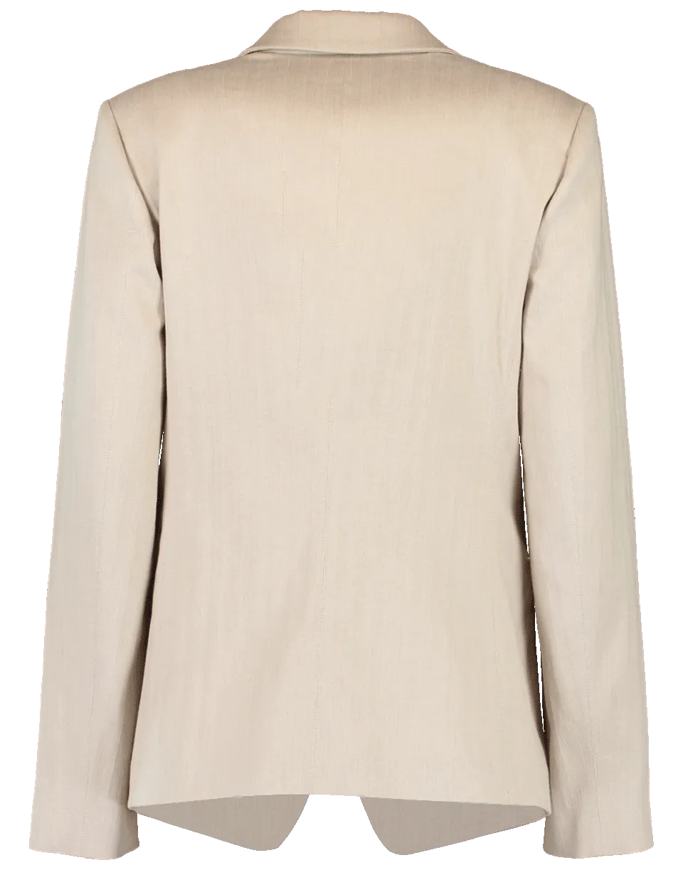 Chevron One Button Jacket