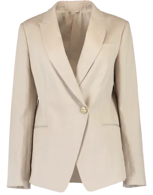 Chevron One Button Jacket