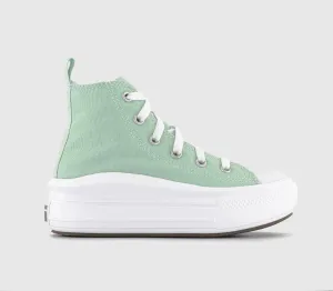 Converse All Star Move Youth Trainers Sticky Aloe White Black - UK Size 11.5 Youth