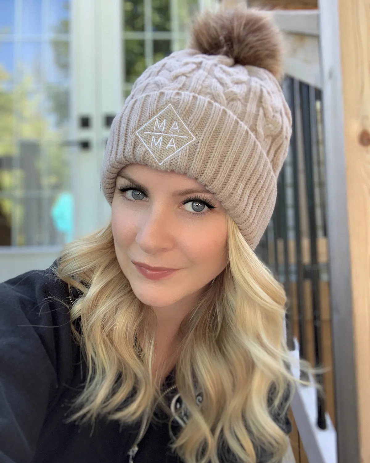 Diamond MAMA Cable Knit Toque