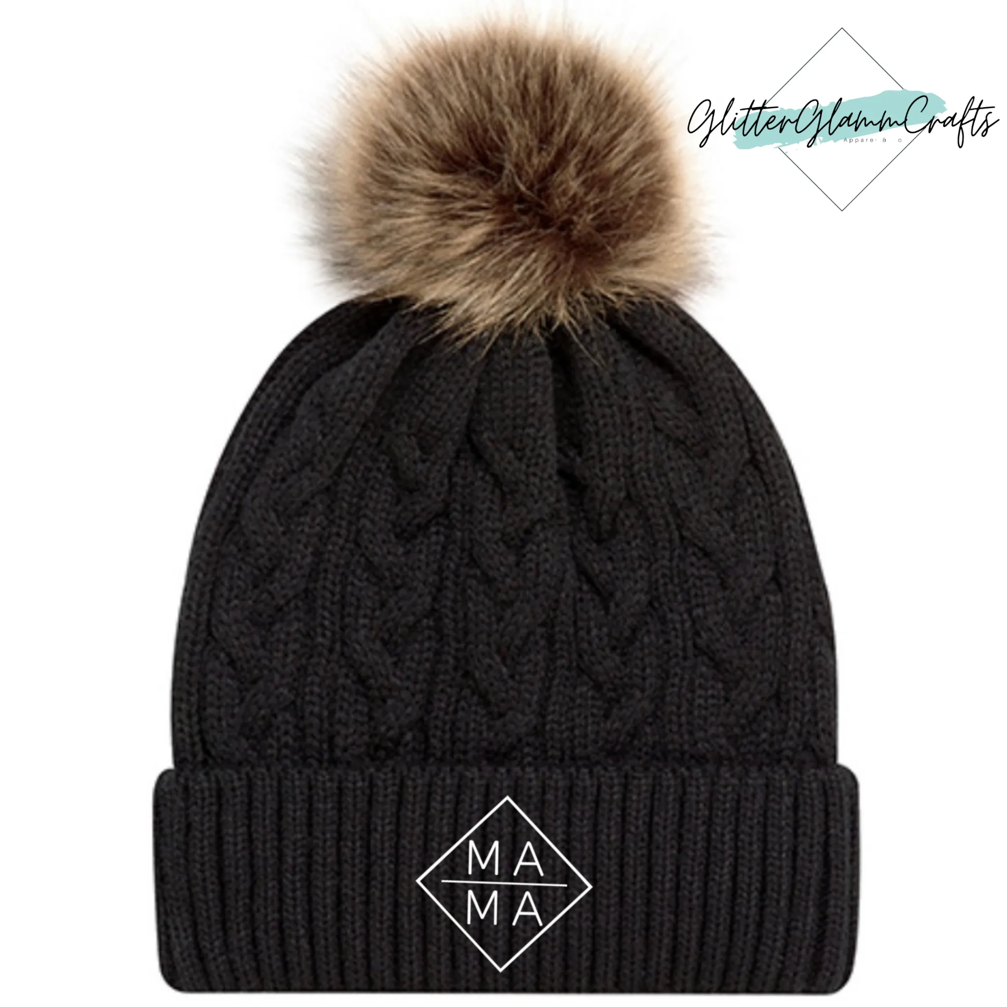 Diamond MAMA Cable Knit Toque