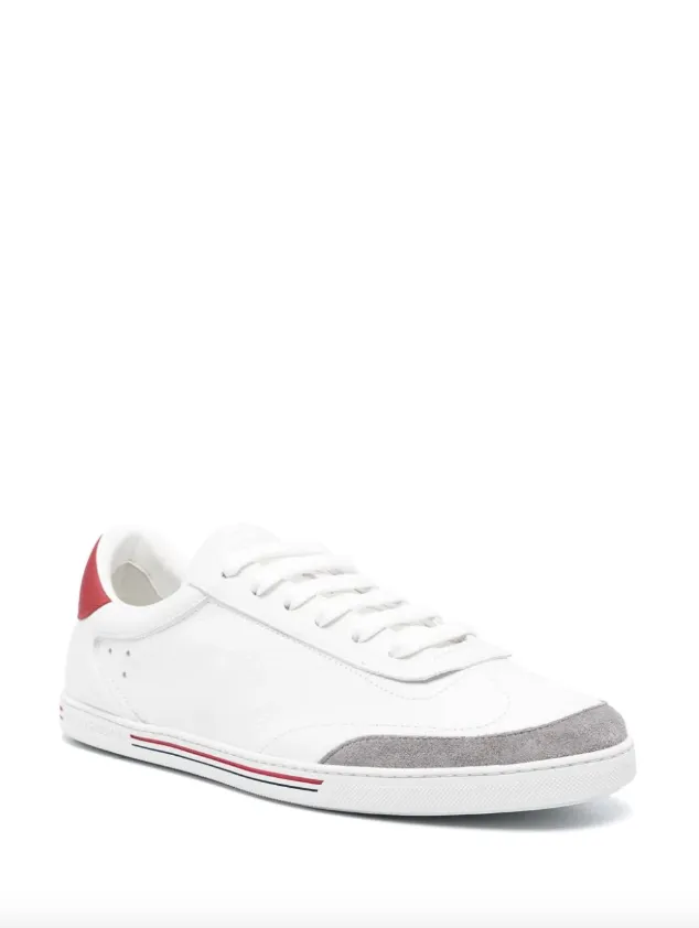 Dolce & Gabbana stripe-detailing leather sneakers