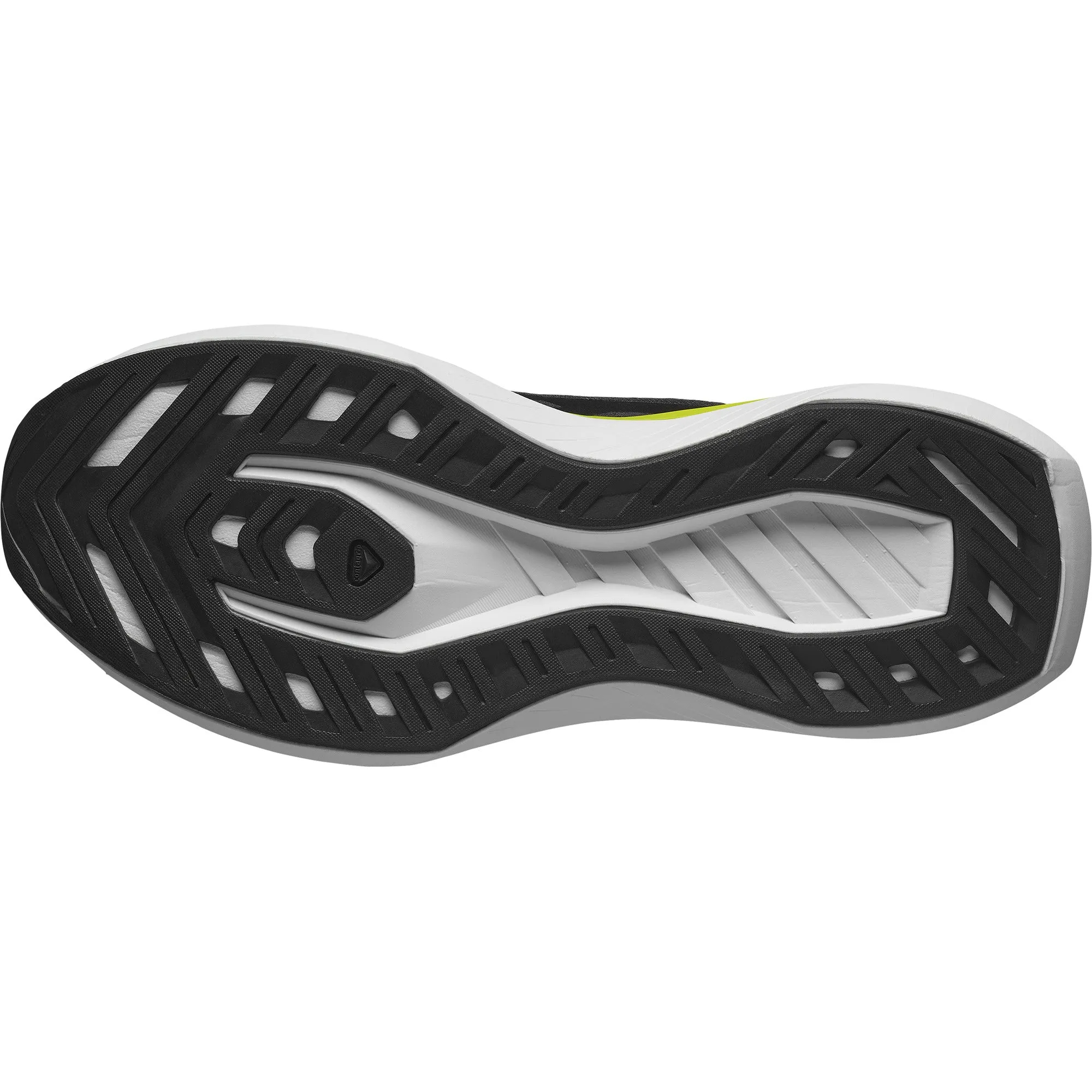 DRX BLISS ISD Men Road Running Shoes in Black / Sulphur Spring / White