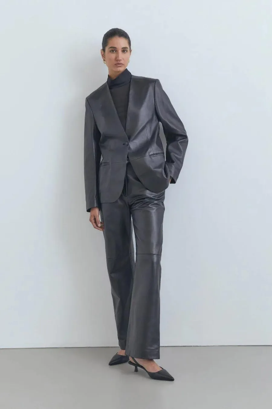 Ferrari Leather Trouser Black