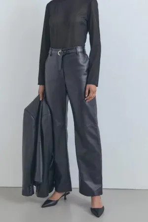 Ferrari Leather Trouser Black