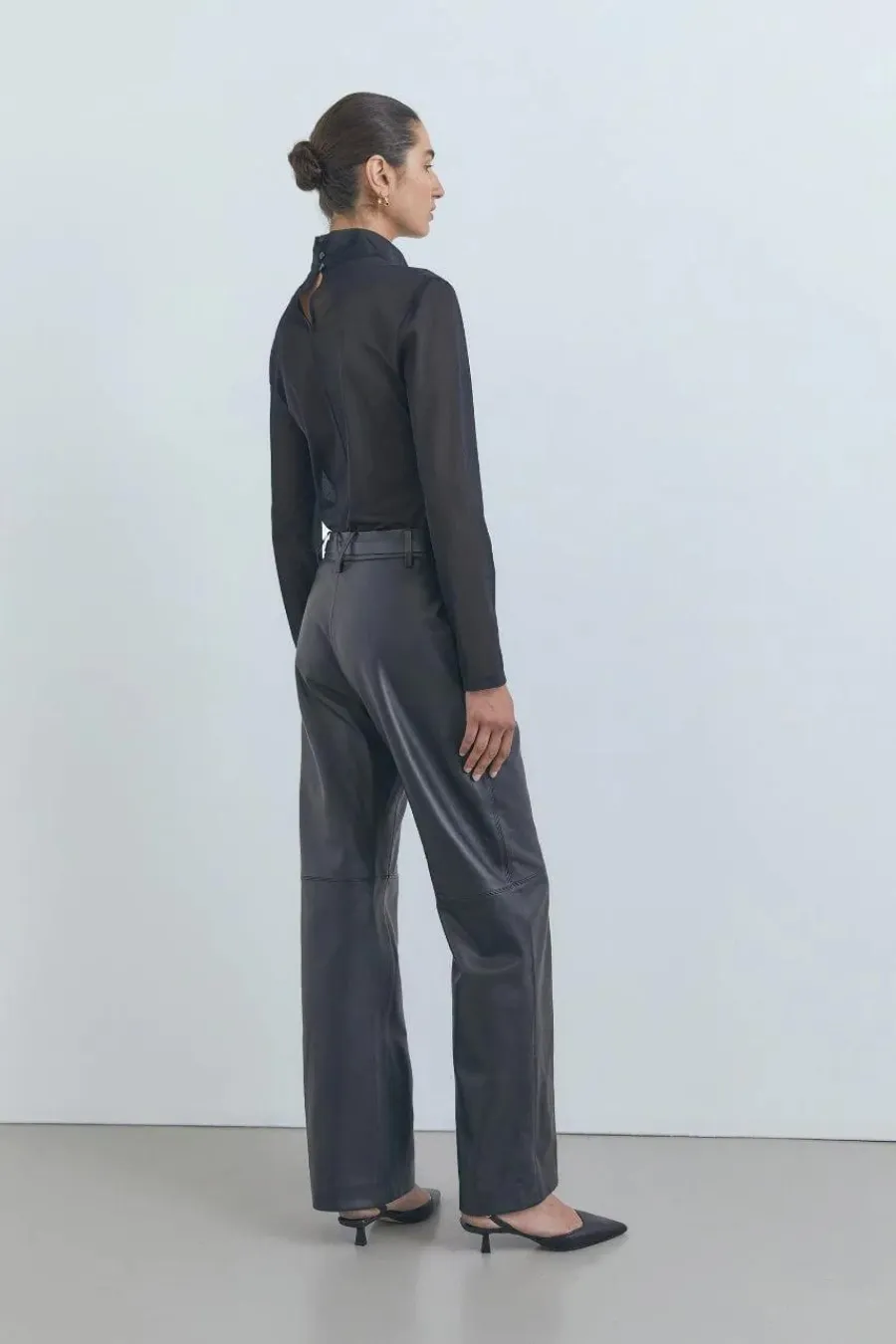 Ferrari Leather Trouser Black