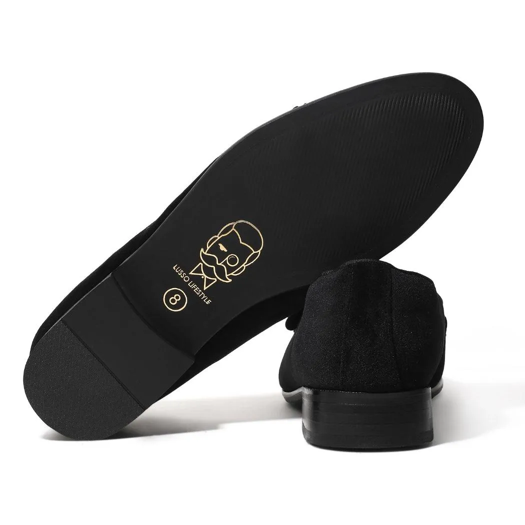 Frederick - Black Velvet Double Monk