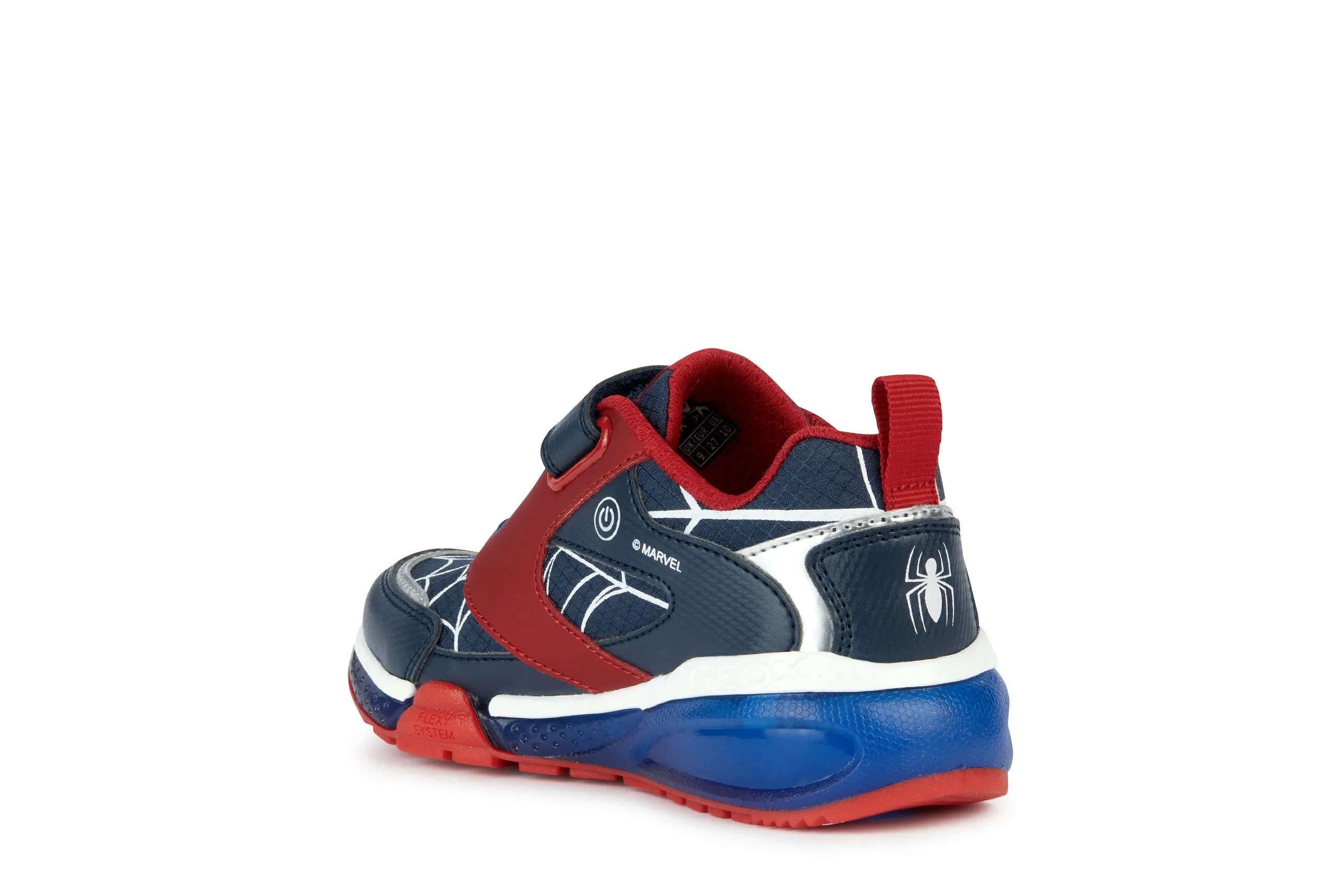 Geox Kids Trainers | Bayonyc Spiderman | Navy & Red