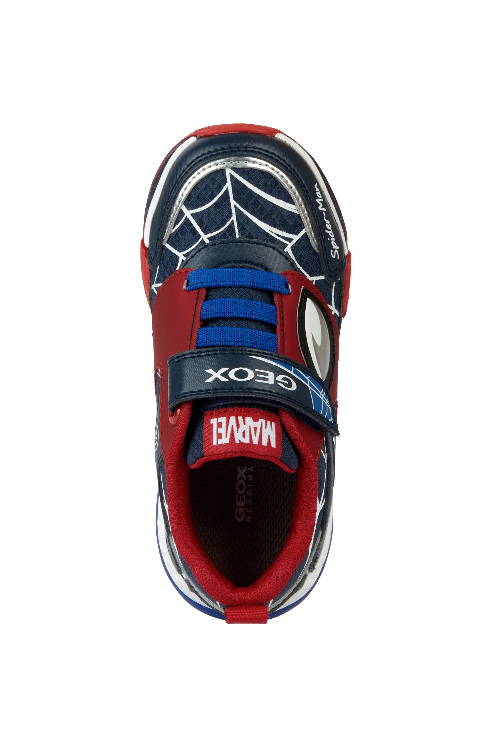 Geox Kids Trainers | Bayonyc Spiderman | Navy & Red