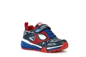 Geox Kids Trainers | Bayonyc Spiderman | Navy & Red