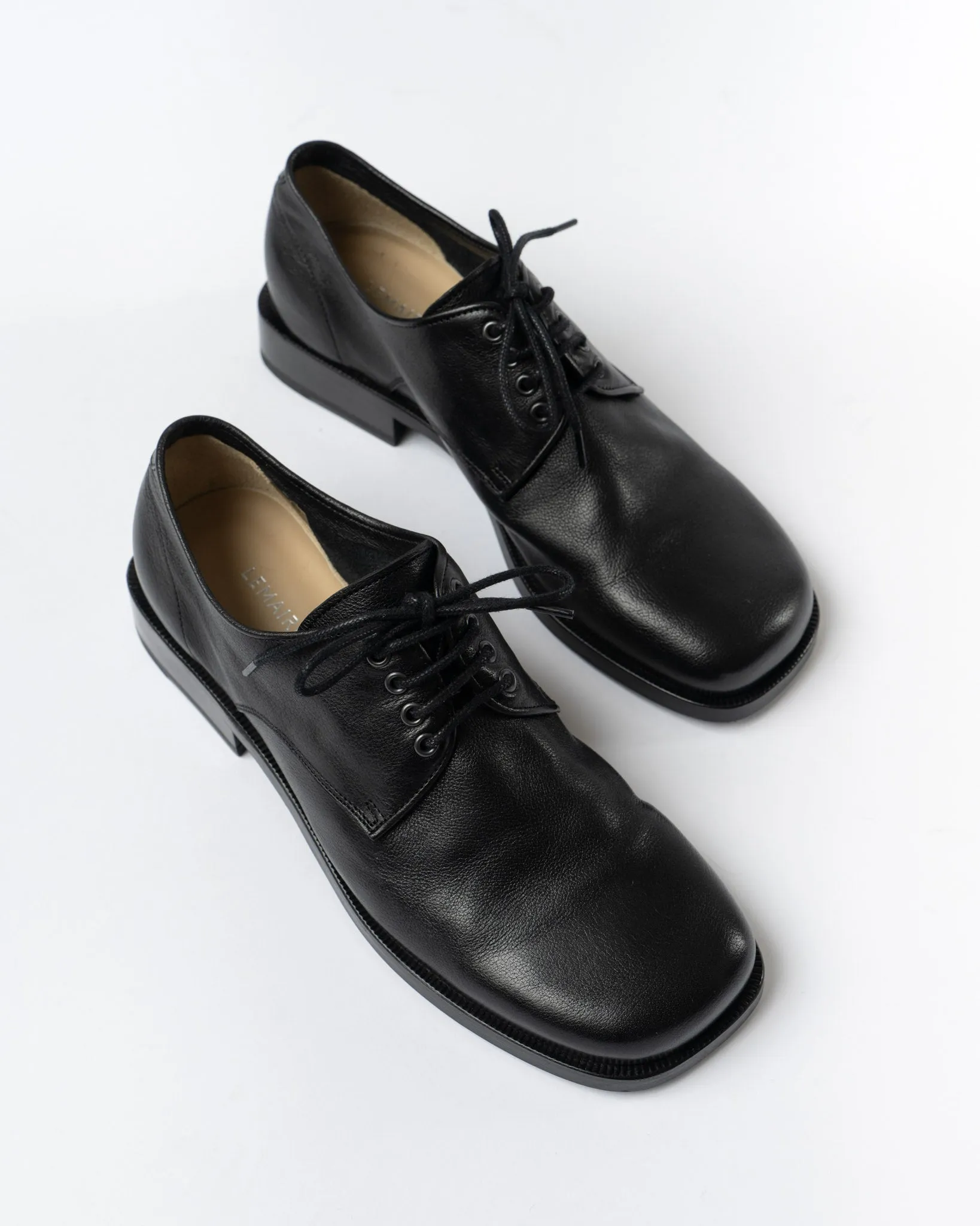 Lemaire Black Anatomic Derbies