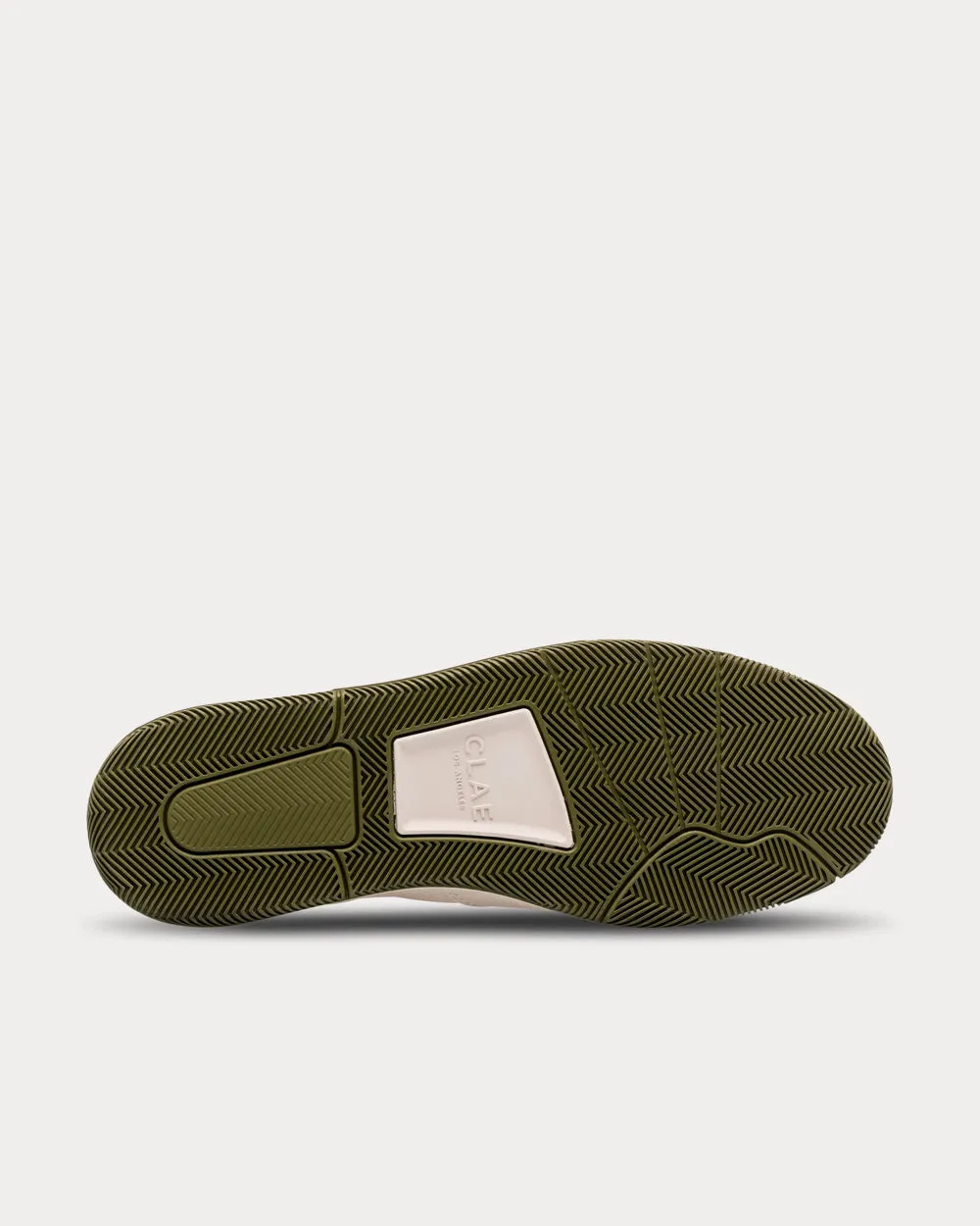 Malone Smoke Leather Olive Low Top Sneakers