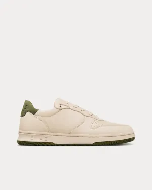 Malone Smoke Leather Olive Low Top Sneakers