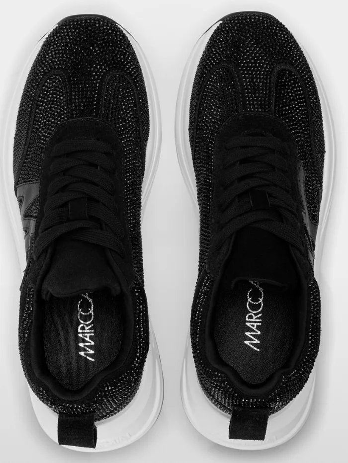 Marc Cain Women's Crystal Studded Trainers In Black YS SH.03 L05 COL 900