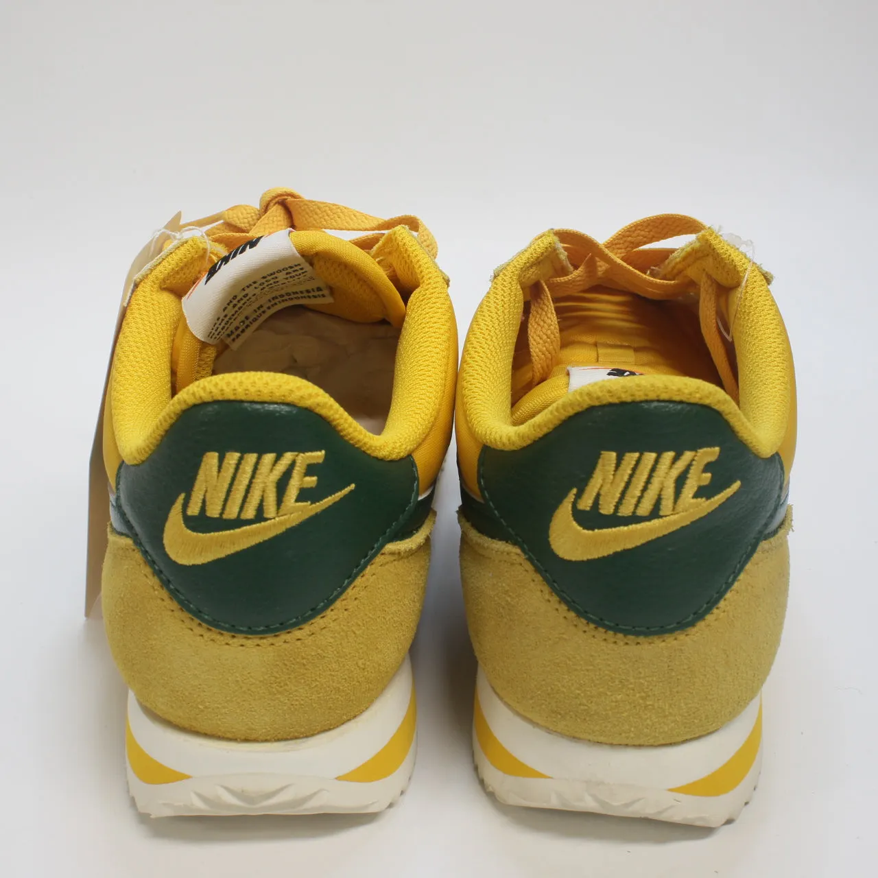 Nike Cortez Yellow Ochre Gorge Green Safety Orange Uk Size 6
