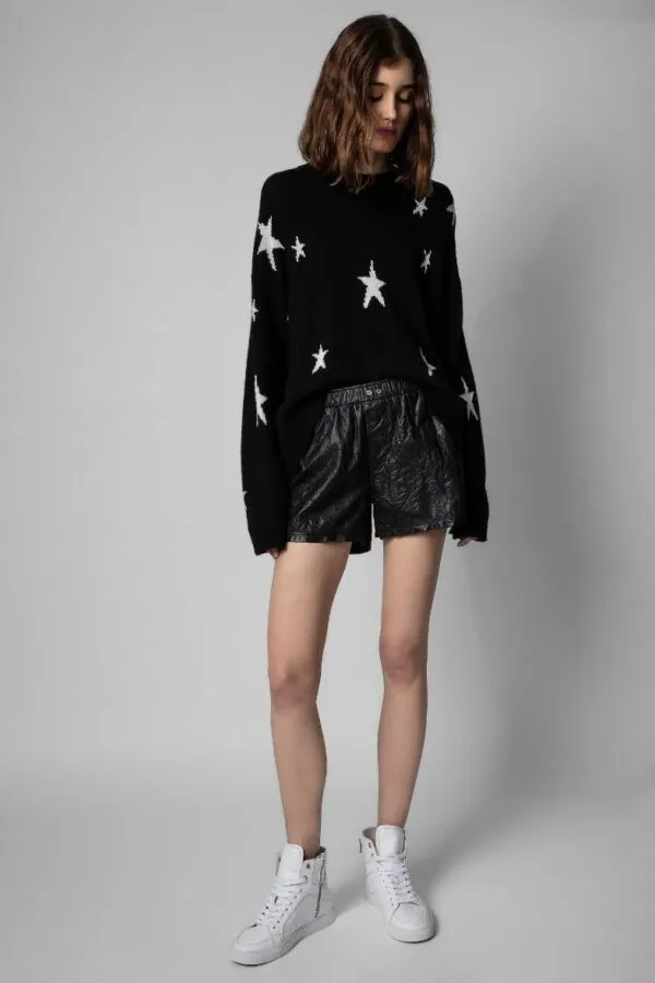 Pax Leather Shorts Noir