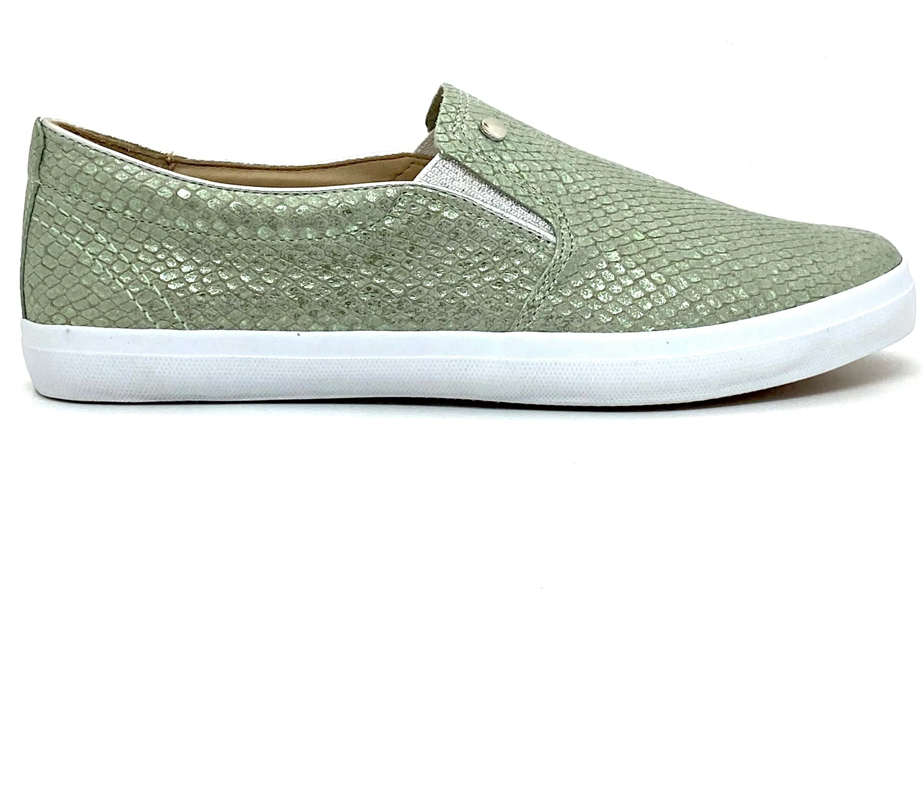 Sprint Slip On Metallic Print Trainer Shoe