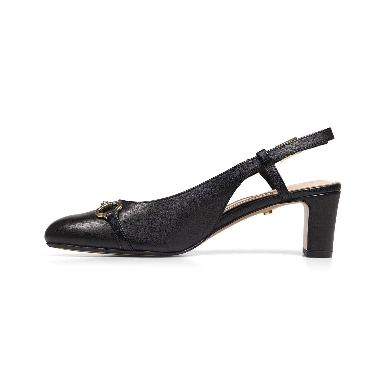 Van Dal Saskia 3369 1001 Ladies Black Leather Buckle Heels