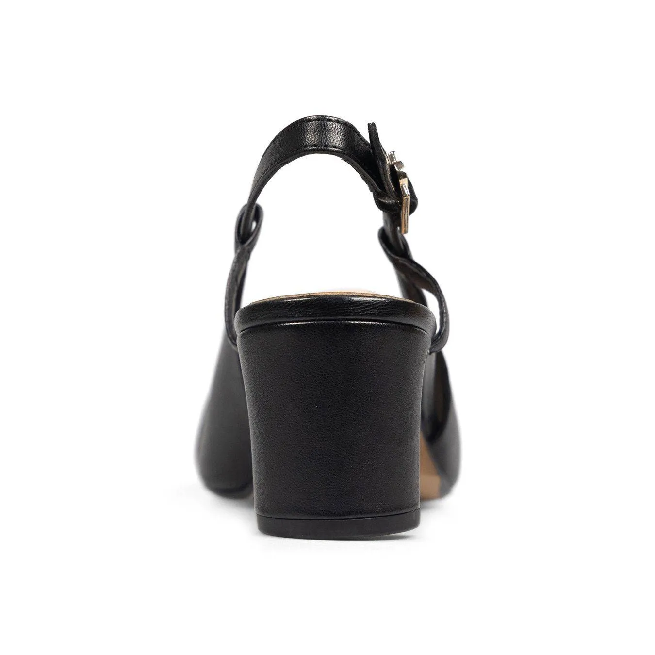 Van Dal Saskia 3369 1001 Ladies Black Leather Buckle Heels
