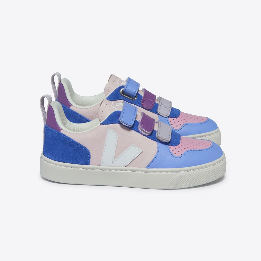 Veja V-10 Velcro Leather - Multico Petale White