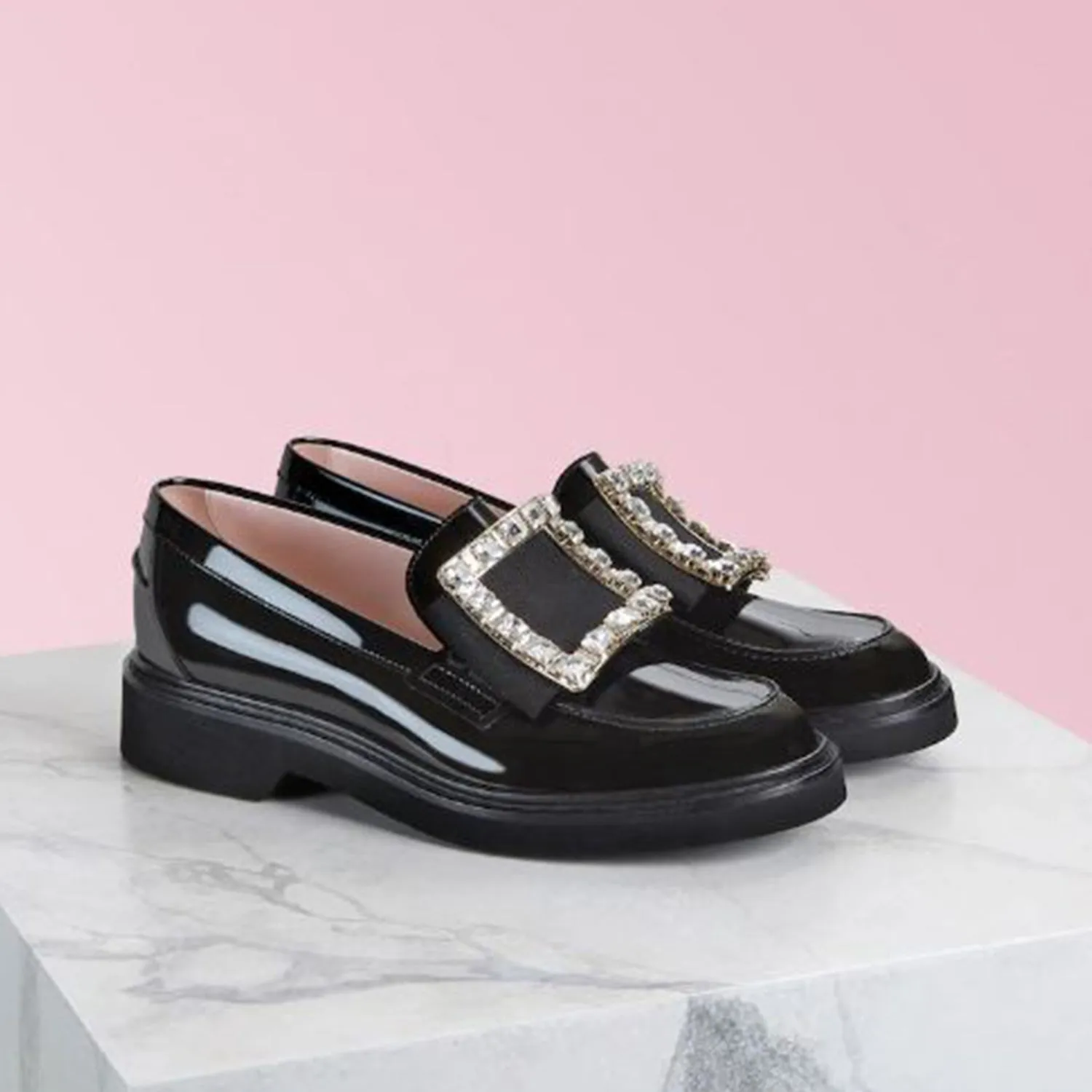 Viv' Rangers Strass Buckle Loafers