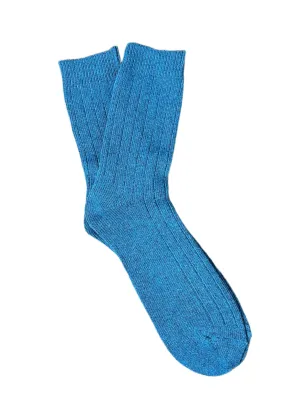 West of Ireland Cashmere Mix Socks | Petrol