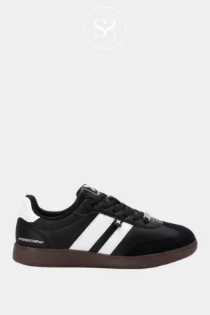 XTI 143485 BLACK & WHITE LOW PROFILE TRAINERS