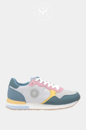 XTI 144061 BLUE MULTI COLOUR ATHLETIC STYLE TRAINERS